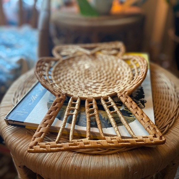 ❌NOT FOR SALE ❌Boho wicker owl wall basket - Picture 3 of 7
